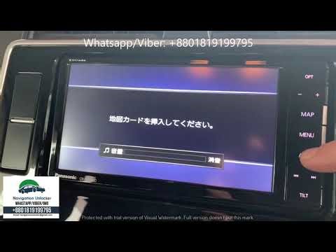 PANASONIC STRADA RADIO CN-RE06WD OPERATION VIDEO
