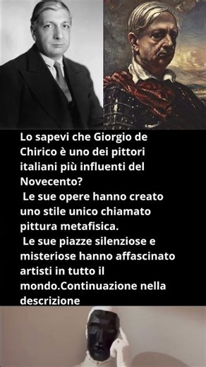 Lo sapevate che Giorgio de Chirico è stato❤️‍🔥