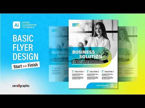 How to Basic Flyer Design in Adobe Illustrator for Beginners