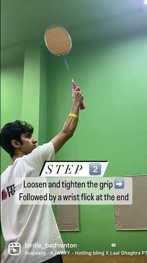 Backhand smash tutorial 😮#badminton