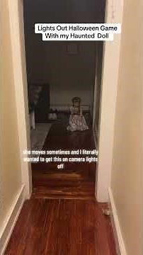 Playing Scary Game Lights Out With Haunted Doll #scary