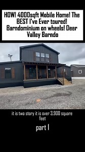 HOW! 4000sqft Mobile Home! The BEST I've Ever toured! Barndominium on wheels! Deer Valley Barndo #housetour #newhome #prefabhouse #mobilehome #mobilehomes #manufacturedhomes #cottage #foryo | Homes of Georgia