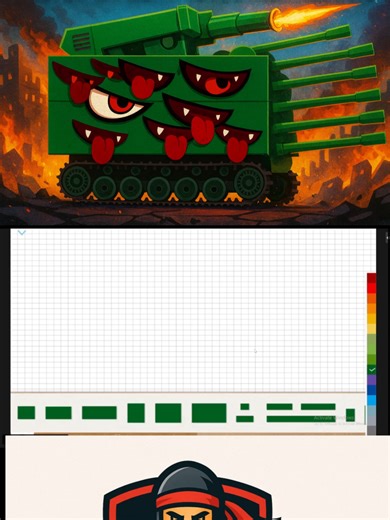 Building a Crazy Multi-Eye Monster Tank in Labo Lado! 😱🔥 #automobile #gaming #labolado