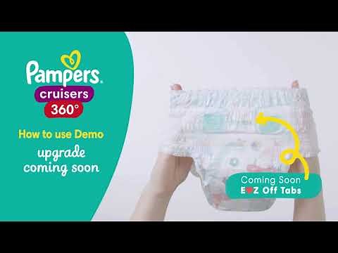 Pampers Cruisers 360 Got an Upgrade! New E‪‪❤︎‬Z Off Tabs Usage Instructions