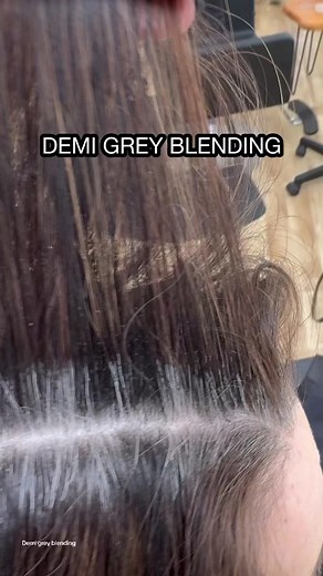 Demi Grey Blending: Transitioning Dark Hair to a Soft Demi Base