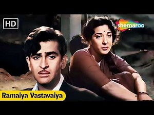Ramaiya Vastavaiya (HD)- Raj Kapoor, Nargis| Lata M, Mukesh, Mohd Rafi | Shree 420 | Hindi Sad Songs