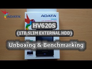 Adata HV620S(Blue) 1TB Slim External HardDisk(HDD) Unboxing &Benchmarking