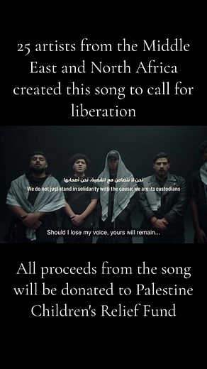 The music video is a little over 8 minutes long. It's incredibly moving I couldn't stop crying watching it. The song is called Rajieen and you can find it on youtube. The arabic in this sound doesnt match the lyrics on screen be it'll get taken down for copyright with this audio but it's from the same song :) https://youtu.be/UgOL5S2Qzwg? si=riY9bHKgi4Ucpw9i #freepalestine #savepalestine #palestine #fyp #foryou #music #rajieen