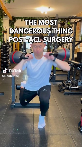 Nope, it’s not leg extensions… Or open-chain exercises. Hands down, the most dangerous thing post-ACL surgery is… A lack of commitment for 9 months. ACL rehab is no joke. This injury is not like other injuries you may have had. Time won’t heal it by itself. You will not feel ready and confident to run and play if you just wait 9-12 months. You get back by grinding. By stacking the daily, consistent work. By doing the work no one sees—day in, day out. So if you’re in this process, don’t just “reh