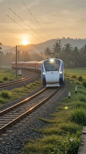 Vande Bharat at 130 km/h Overtake! 😱🔥 #RisingIndia