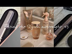 KILLING my straightening addiction by using/testing the Dyson air straight 🎀