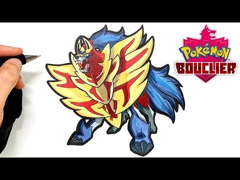 COMMENT DESSINER ZAMAZENTA ! POKEMON BOUCLIER