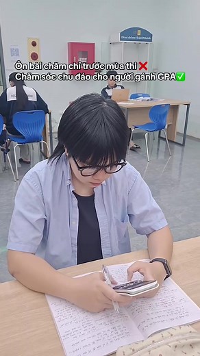Ôn bài chăm chỉ trước mùa thi ❌ Chăm sóc chu đáo cho người gánh GPA ✅ #lcdkhoahtttkt #aof #viralvideo