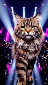 Confident Cat Ramp Walk | Realistic Cat Fashion Show Moment