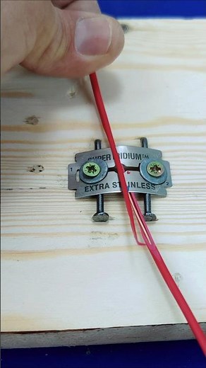 Great tips from a veteran electrician! A handy tool for stripping electrical wires. #DIY #tips