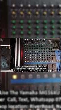 How to Use the Yamaha MG16XU Mixer (Step-by-Step for Beginners)