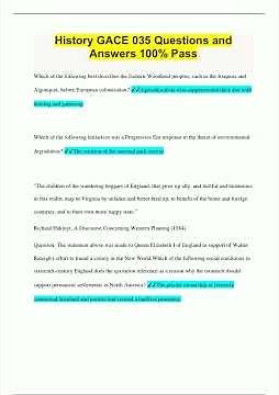 History GACE 035 Questions and Answers 100 Pass1602