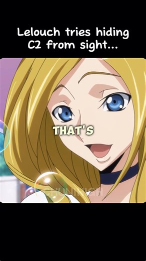 Lelouch tries hiding C2 from sight… ✨ #anime #shorts