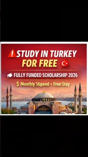 🚨 Fully Funded Scholarship in Turkey 2026 🇹🇷 | Koç University (Stipend + Free Stay)