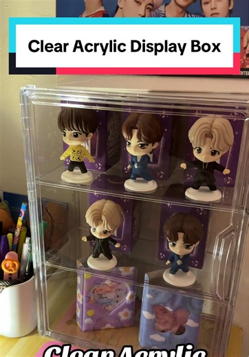 Clear Acrylic Display Box for Tiny Tans Fans