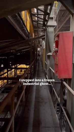 Jay’s Adventures on Instagram: "Winter turns abandoned places into something else… Explored this old sinter plant and it felt like time had stopped. Would you walk in here? ❄️🏭"