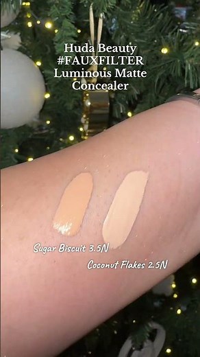Huda Beauty #Fauxfilter luminous matte concealer in Sugar Biscuit and Coconut Flakes