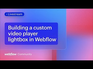 How to create a slick video player lightbox similar to SpaceX