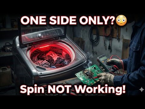 Automatic Washing Machine One Way Rotation Fix | PCB Transistor Repair Guide