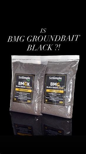 Don’t be fooled by the bag! 😎 Our BMG Groundbait looks brown dry — but when mixed, it’s the true black mix you know and love. Grab yours here 👉 https://www.sosimplebaits.com | So Simple Bait