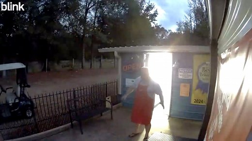 Never a dull moment here at Hunters Gold Custom Meats! Adrian chasing a stray cat away from the building at closing time. It’s always entertaining here! That’s Adrian making the cat sound. | Hunter's Gold Custom Meats