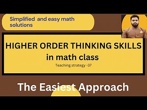 Higher order Thinking skills in Math class, Strategy-