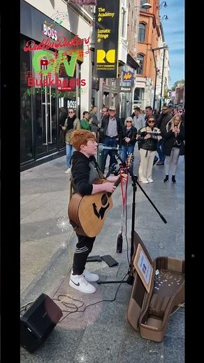 Fionn Whelan with a Stunning performance of Supermarket Flowers by Ed Sheeran / from Grafton Street