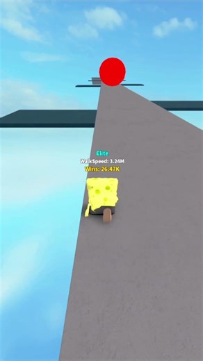 SpongeBob FAILS the Speed Challenge! 😎⚡ #roblox #shorts #brainrot