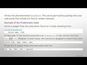 Resolving ValueError in Python: A Deep Dive into Function Returns