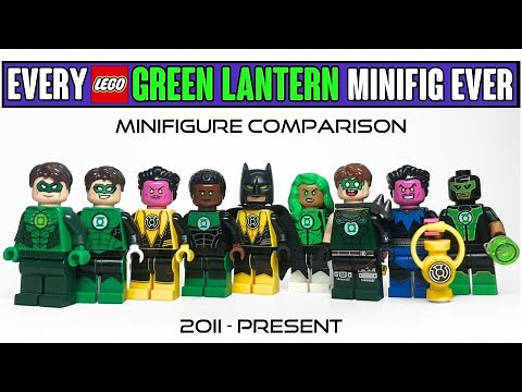 COMPARISON: EVERY LEGO GREEN LANTERN Minifigure Ever Made (2011 - Present)