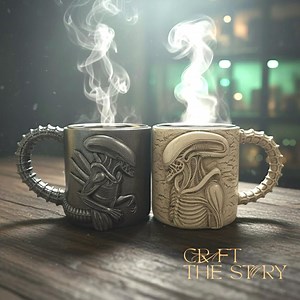 Xenomorph 3D Sculpted Mug – Alien Creature Coffee Cup | Horror Sci-fi Gift for Fans & Collectors - Etsy