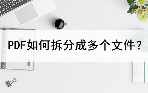 怎么把PDF拆分成多个文件？这两种方法很好用