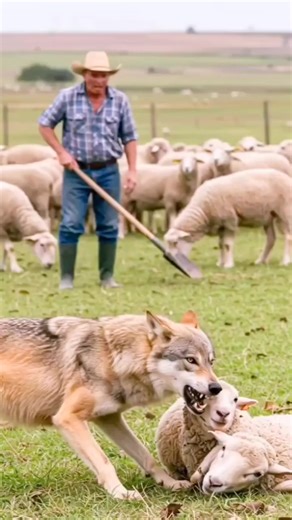 Man rescue a sheep from wolf bite 🥲 ______________________man _wolf _manvswolf _wildatlanticway _wildanimals _wildlife_photography _discovery _discover _shorts #trending #fypviralシfyp #reels2024 #short #shorts #short #shortst #reelsviral #reelsinstagram #reelschallengereelschallenge | Belga