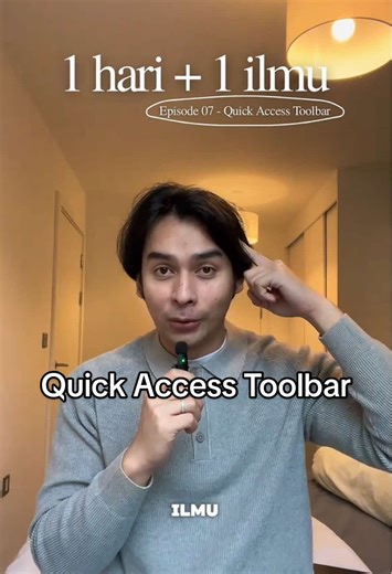 Di Episode 07 ini aku bahas terkait quick access toolbar, fitur yang sangat ngebantu banget untuk mempercepat workflow di PowerPoint. Ada yang sudah ngebiasain make ini? #pengembangandiri #karier #skillkerja #powerpoint #1harinambah1ilmu