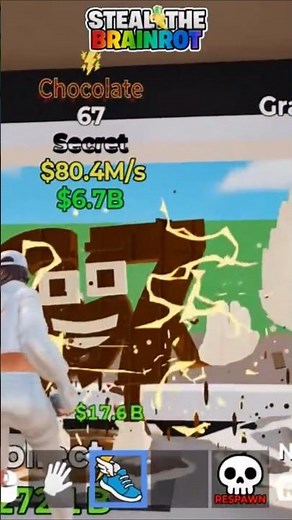 Fortnite Steal the Brainrot Chocolate 67 w Lightning Trait Admin Abuse Guaranteed Secret Live Event