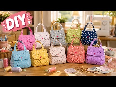 DIY Beautiful Small Handbag Sewing Tutorial ✨ Step by Step
