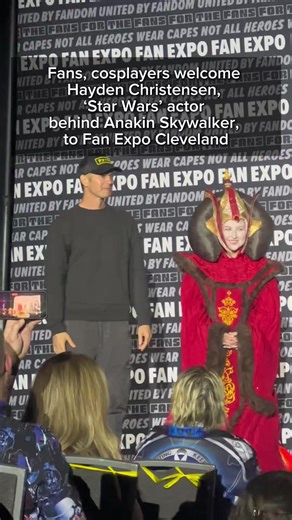 The Force is strong in Cleveland! ✨ Hayden Christensen (‘Star Wars’ Anakin Skywalker) takes the stage at Fan Expo. //📹➡️ @Joshduke.cle, Cleveland.com // #StarWars #FanExpoCleveland #Cleveland #Cosplay