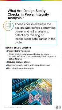 Power Integrity in Chip Design: The Sanity Check You Can’t Skip! #cadence #eda #pcbdesign