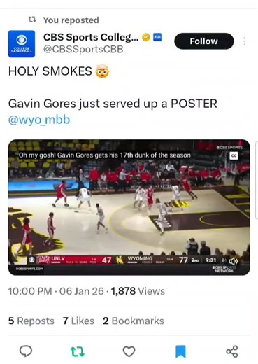 Gavin Gores is bringing Dunktown to the Dome of Doom in Laramie 🏀 📹 CBS Sports | Pokes News