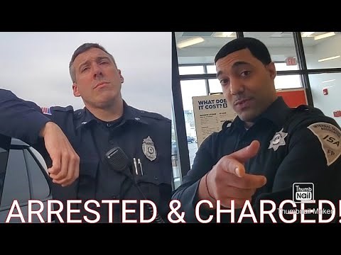 CRAZY! ARRESTED & CHARGED! 1ST AMENDMENT AUDIT FAIL!