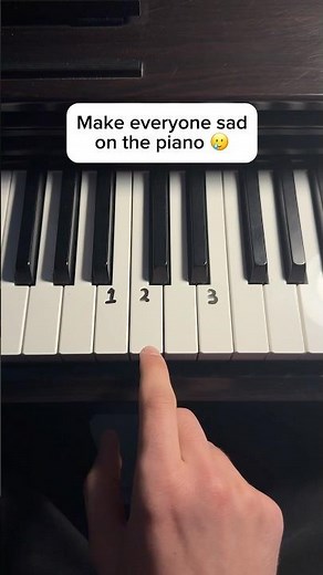 Make everyone sad on the piano 💔#piano #tutorial