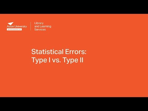 Statistical Errors: Type I vs. Type II