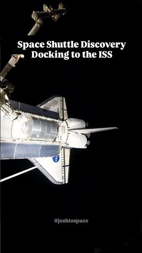 This video shows Space Shuttle Discovery docking to the International Space Station. The space shutt