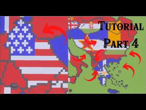 How to build a Small Scale world map in Minecraft Part 4 YU, AL, GR, BG, RO, plus quick correction