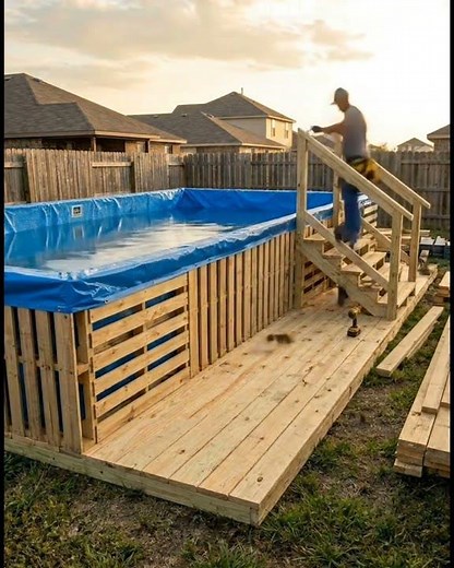The Ultimate DIY Pallet Pool Project